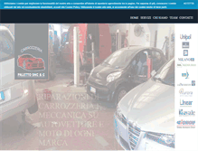 Tablet Screenshot of carrozzeriapaletto.com